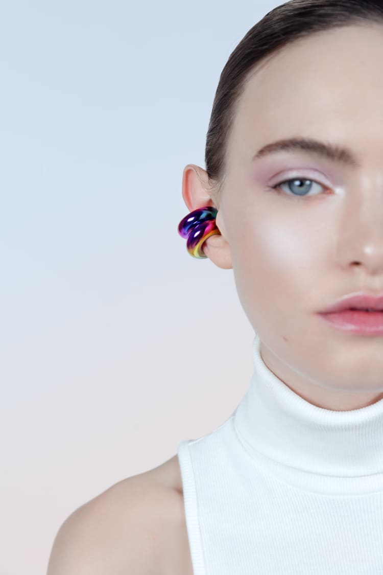 Holografischer breiter Ear Cuff