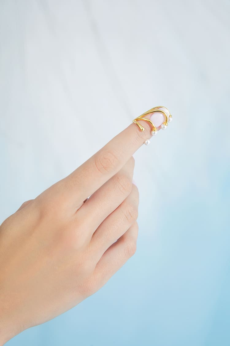 Mini-Perlen-Nagelring