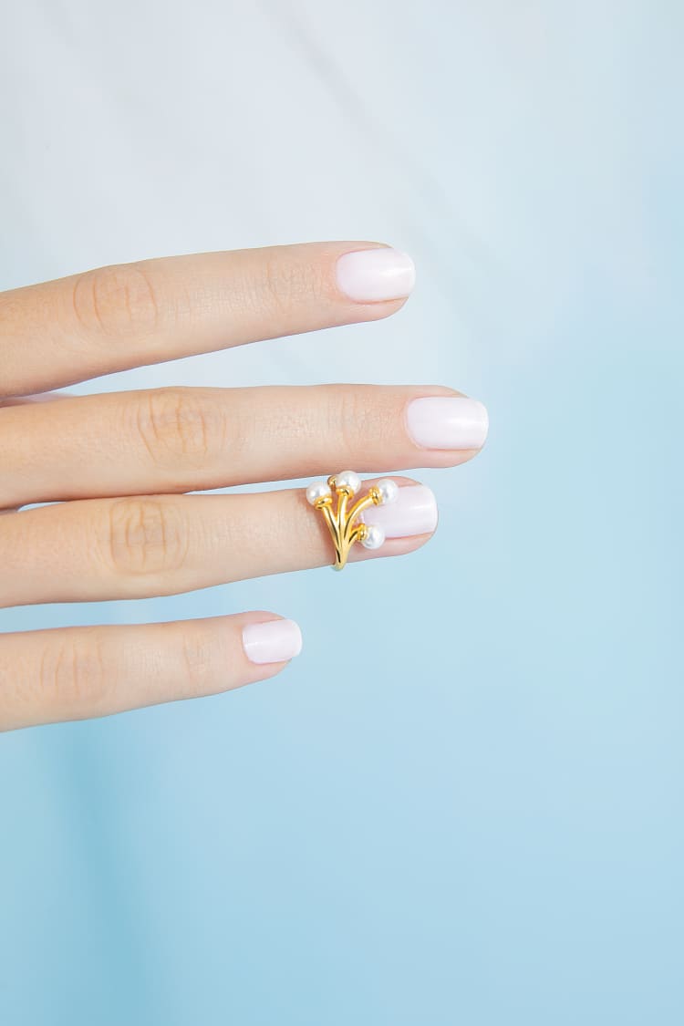 Perlen-Nagelring