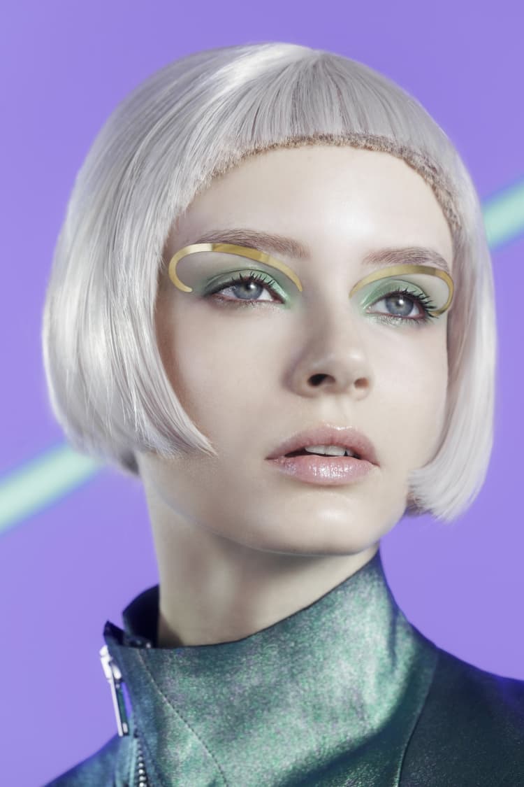 Augen-Make-up in 24 Karat Gold