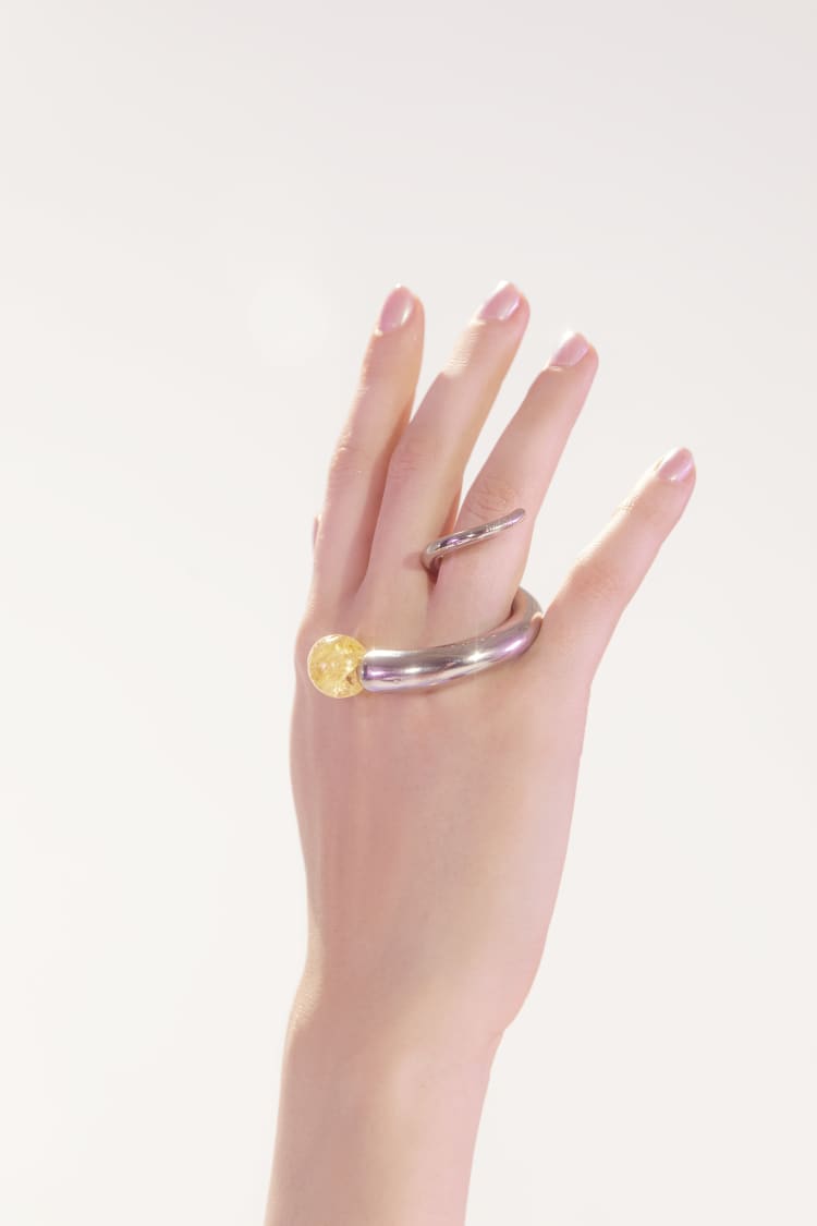 Silberring mit Quarz