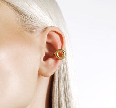 Goldener Donut-Ear-Cuff-Ohrring