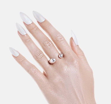Asymmetrischer Torque-Ring - Silber