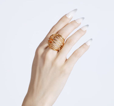 Goldener Spiral-Kugelring