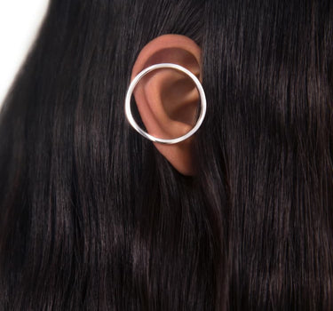 Kreisförmiger Ear Cuff Silber