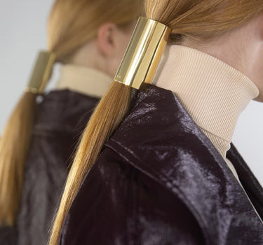 Mittelgroße Haarmanschette aus Gold