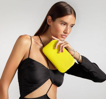 Vielseitige Crossbody Handtasche in Gelb