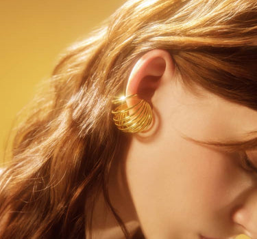 Goldener Spiralring