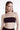 Gerades Baumwoll-Bandeau - Bordeaux
