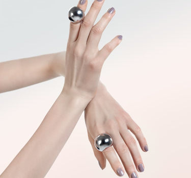 Silberner Bombé-Ring