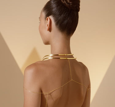 Einzigartige goldene Bodykette