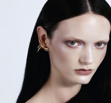 Silberset aus Ear Climber und Ear Cuffs