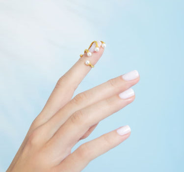 Mini-Perlen-Nagelring