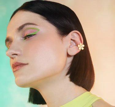 Goldener Blumen-Earcuff