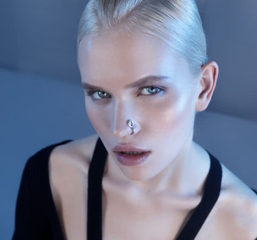 Silberner Lippen-Cuff