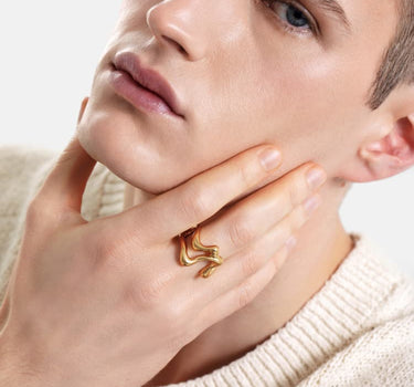 skulpturaler goldring