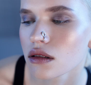 Silberner Lippen-Cuff