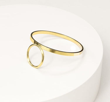Runder Goldring