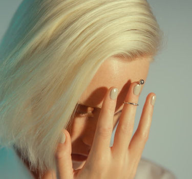 Silberner Nagelring
