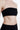 Gerades Baumwoll-Bandeau - Schwarz