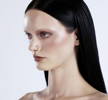 Silberner abgerundeter Lippen-Cuff