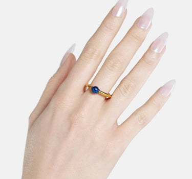 Casa Batlló Ring in Gold und Blau