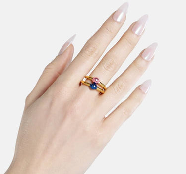 Casa Batlló Ring in Gold und Rosa