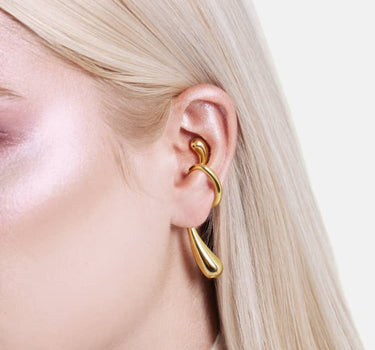 Wrap-Tropfen-Earcuff - Gold