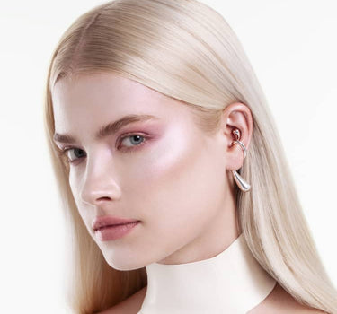 Wrap-Tropfen-Earcuff - Silber