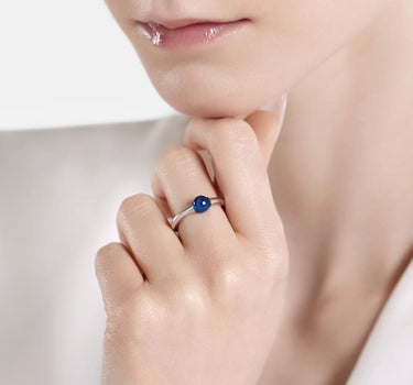 Casa Batlló Ring in Silber und Blau