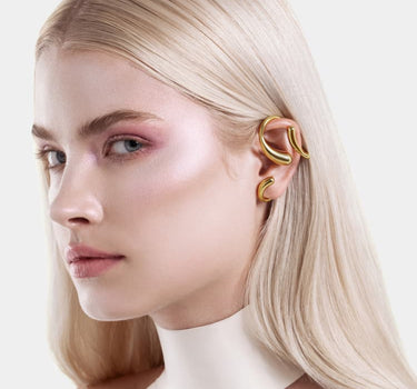 Full-Ear-Tropfen-Earcuff - Gold