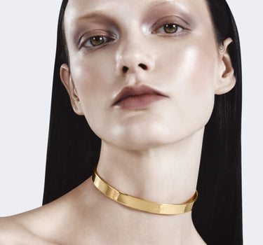 Schlichter, dicker Gold-Choker