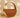 große runde Basttasche