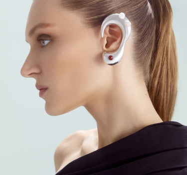 Silberner Full-Ear-Schmuck mit Steinen