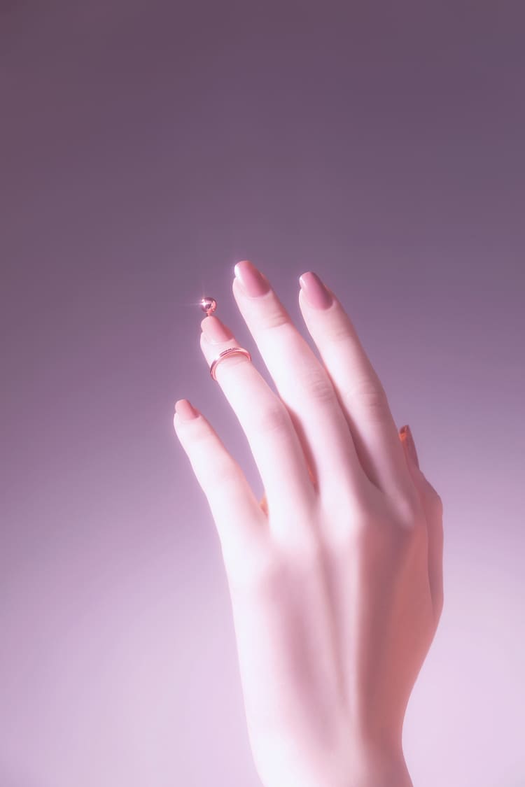 Nagelring aus Roségold