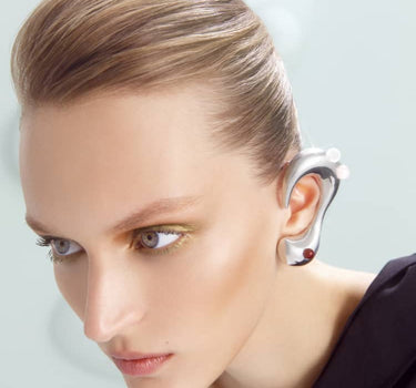 Silberner Full-Ear-Schmuck mit Steinen