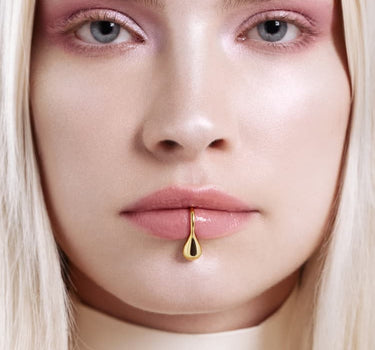 Fake-Lippen-Cuff Tropfen - Gold