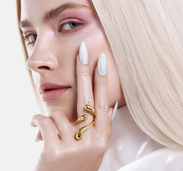 Drei-Tropfen-Ring - Gold