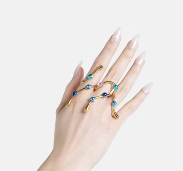 Casa Batlló asymmetrischer Ring in Gold