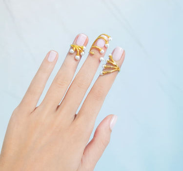 Mini-Perlen-Nagelring-Set