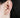 Silberner Halbmond-Earcuff