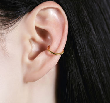 Goldener Halbmond-Ear-Cuff