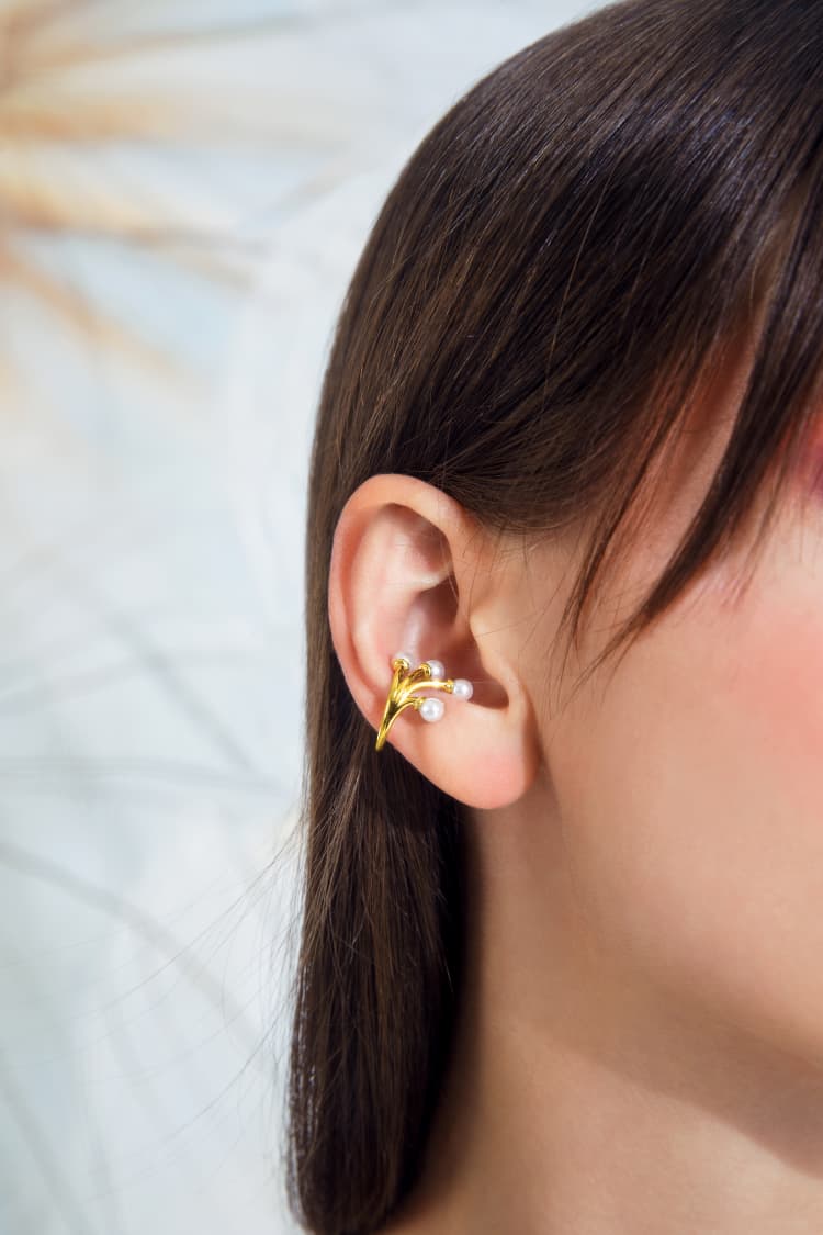 Ear Cuff mit Mini-Perlen