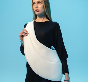 Recycelte Crossbdoy Bag Weiß