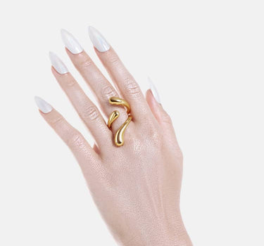 Drei-Tropfen-Ring - Gold