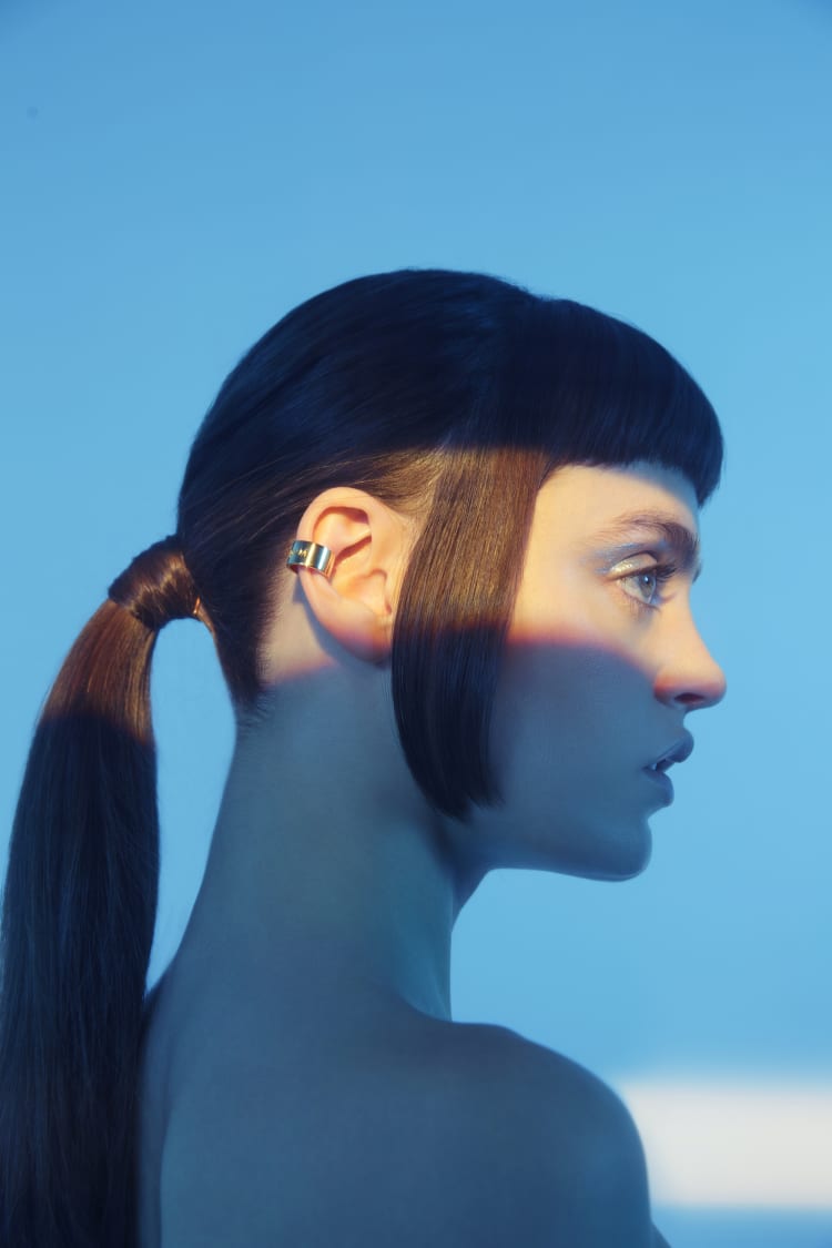 Runder Ear Cuff aus Silber