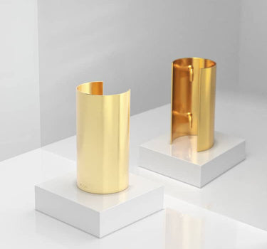 Mittelgroße Haarmanschette aus Gold