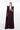 Cape mit skulpturalen Schultern - Bordeaux