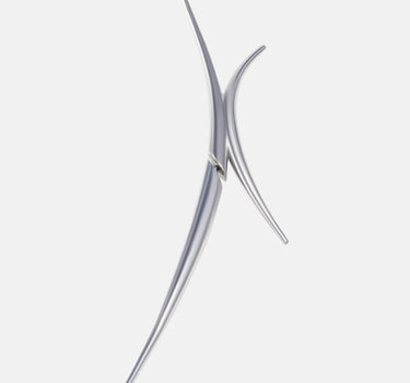 Silberner Spike-Ohrring