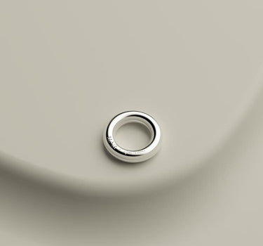 Schlichter Silberring